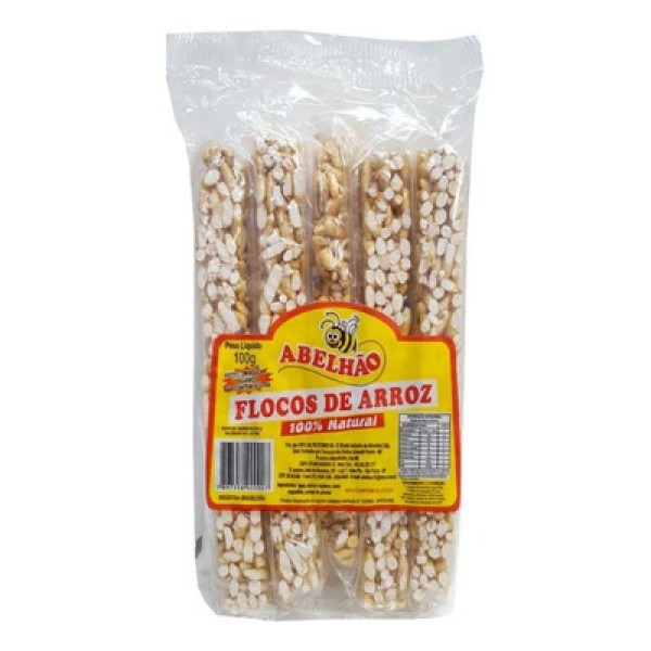 Encontraproduto.com.br - Flocos de Arroz Caramelizado 5X20g - Abelhão