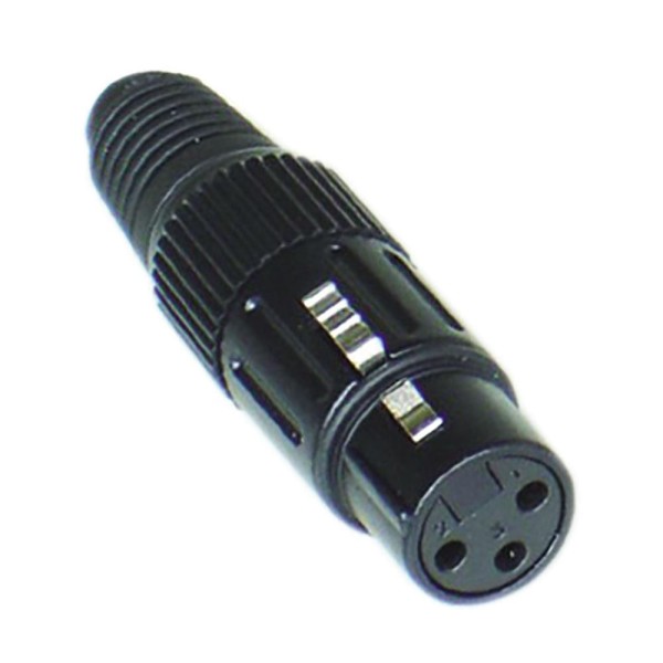 Encontraproduto.com.br - Conector Canon Femea CSR Q-102BK Preto Inteiro