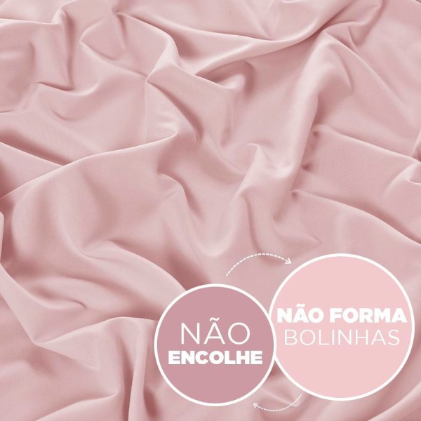 Encontraproduto.com.br - Lençol QUEEN com Elástico Avulso JOLITEX TERNILLE 300 Fios - Toque de Seda - Rosê
