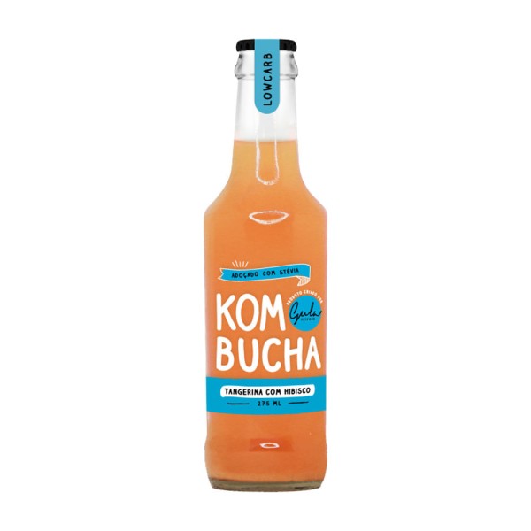Encontraproduto.com.br - Kombucha Tangerina com Hibisco 275ml Gula Fit Food