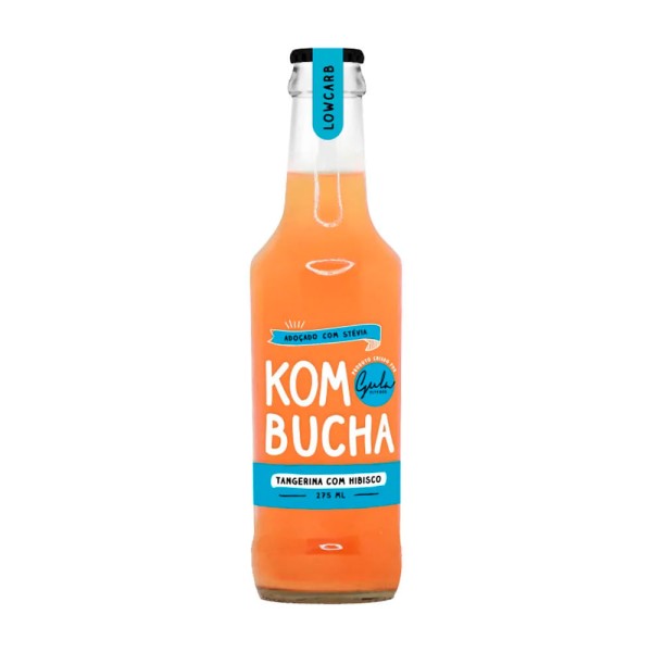 Encontraproduto.com.br - Kombucha Tangerina com Hibisco 275ml Gula Fit Food