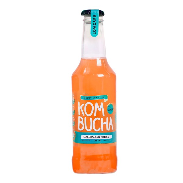 Encontraproduto.com.br - Kombucha Tangerina com Hibisco 275ml Gula Fit Food