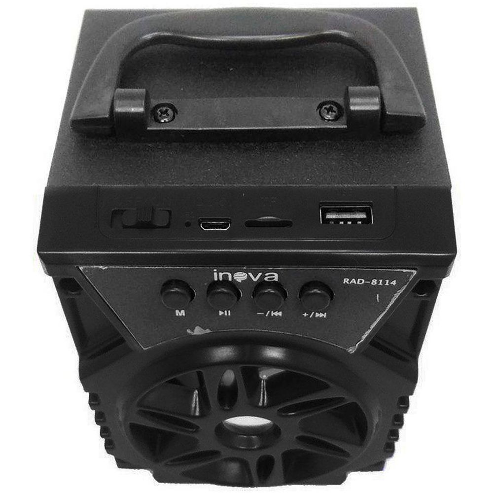 Encontraproduto.com.br - Caixa De Som Bluetooth Usb Sd Rádio Fm Preto Rad8114