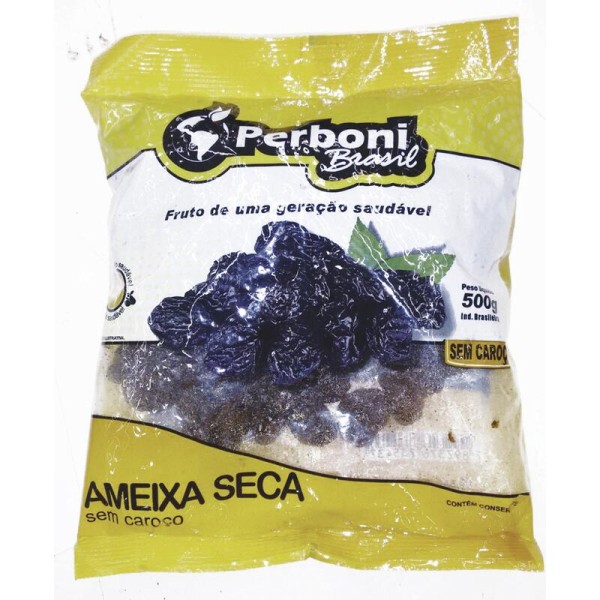 Encontraproduto.com.br - Ameixa Perboni Sem Caroço Pacote com 500g