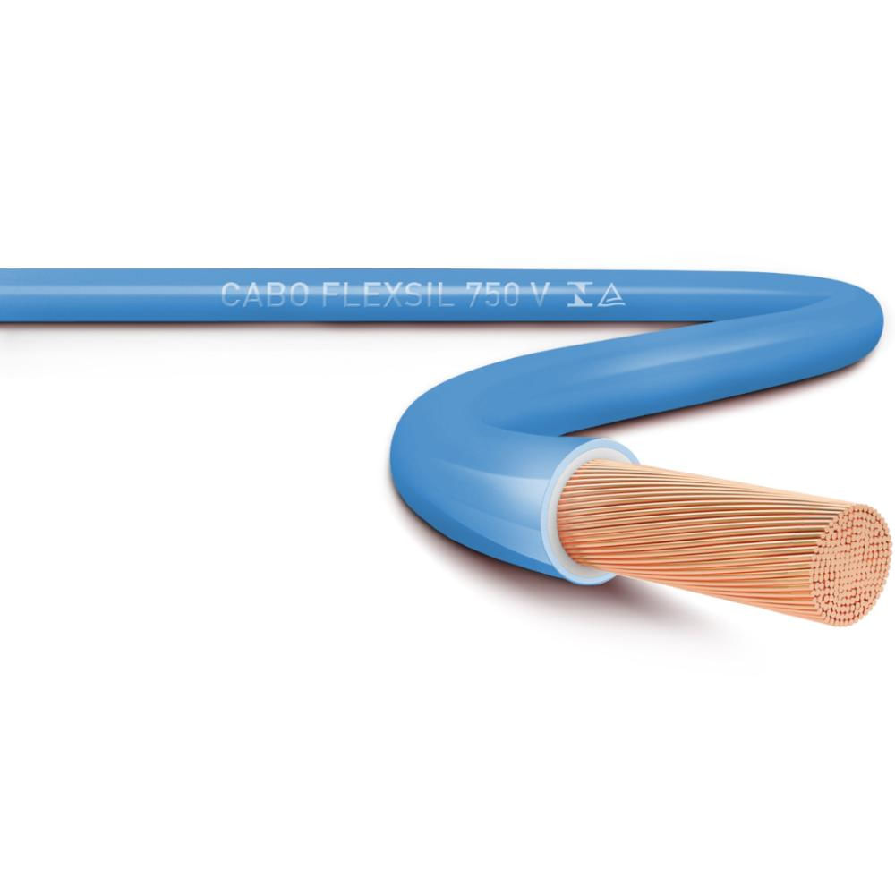 Fio Elétrico Flexível 750V 100m Sil Azul