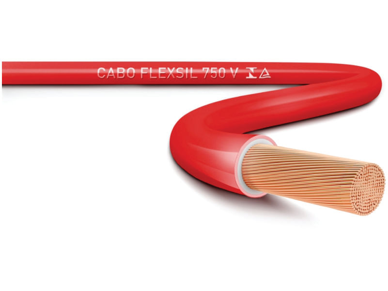 Encontraproduto.com.br - Cabo Flexível Sil 1,5mm com 100 Metros Vermelho