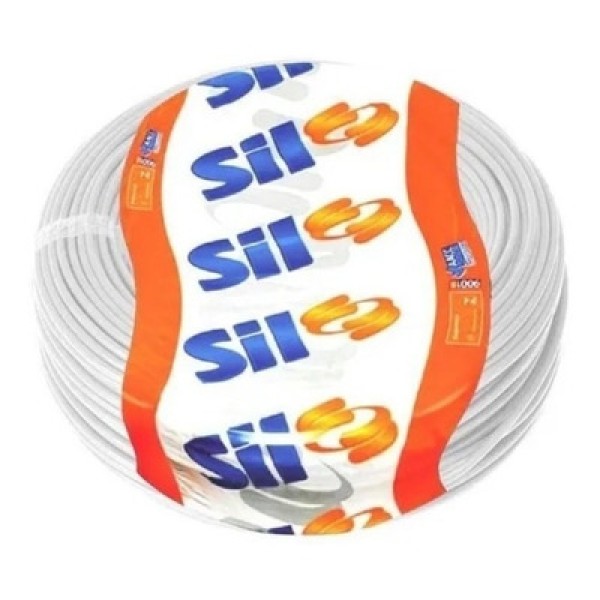 Encontraproduto.com.br - Cabo Elétrico 6mm Pc com 100mt 750V Branco Sil