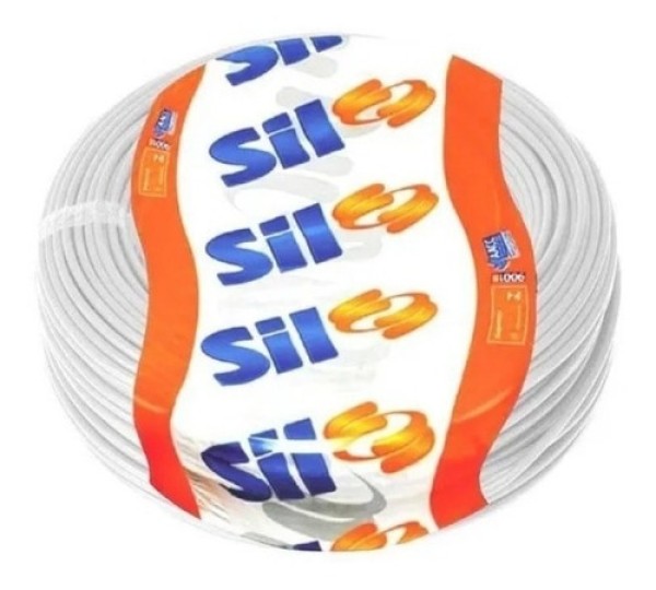 Cabo Flexível 750v com 100 Metros 10mm Branco - Sil