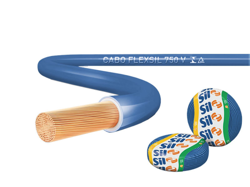 Encontraproduto.com.br - Cabo Elétrico 16mm Pc com 100mt 750V Azul Sil