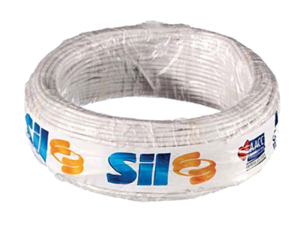 Encontraproduto.com.br - Cabo Flexível Torcido 2X1,50mmx100m Branco Sil