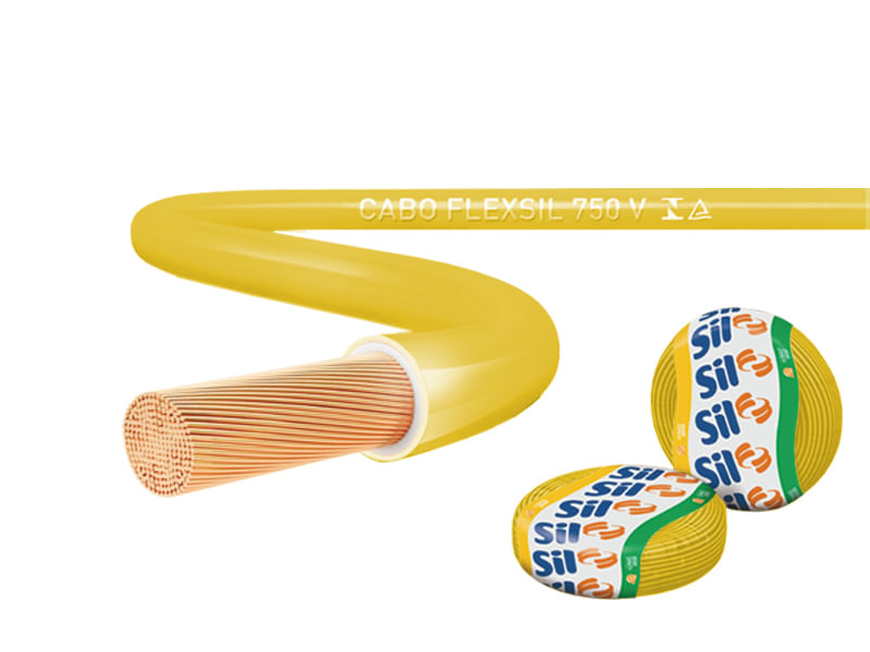 Encontraproduto.com.br - Cabo Flexível Sil 1,5mm com 100 Metros Amarelo