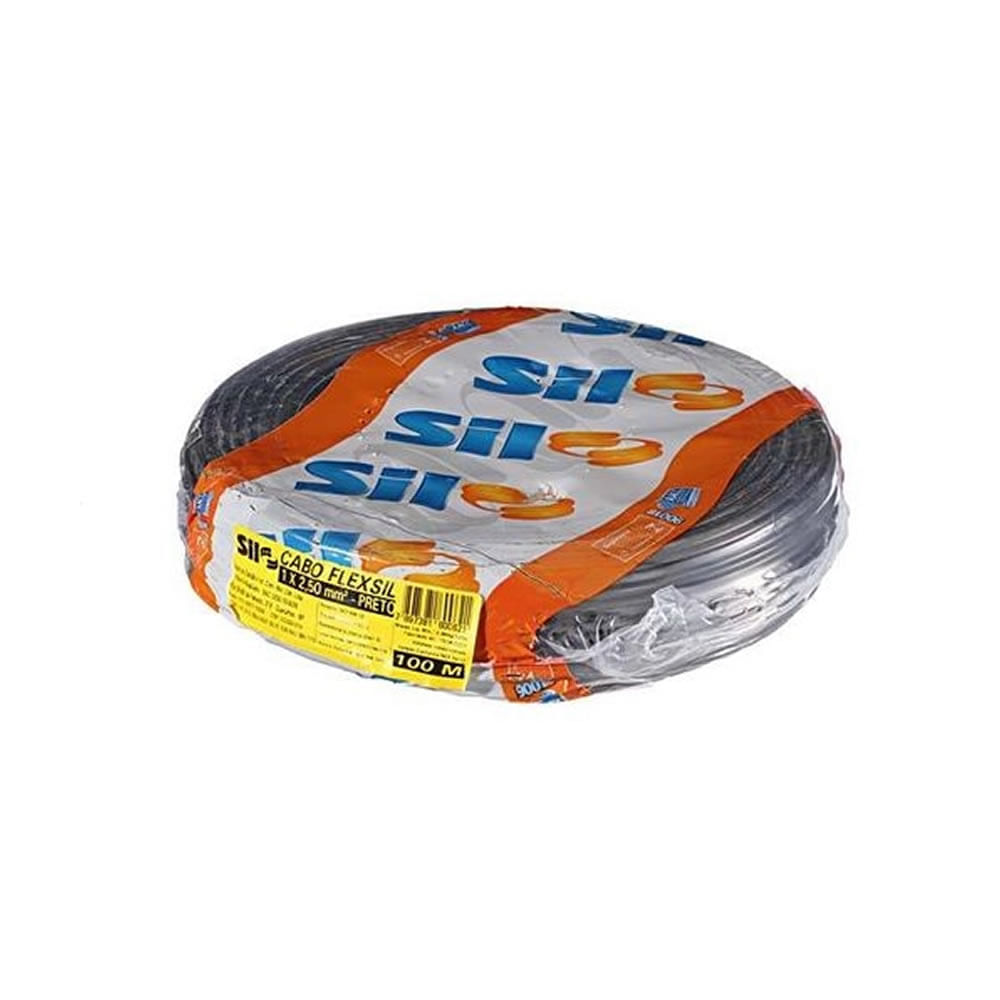 Cabo Elétrico 4mm Pc com 100mt 750V Cinza Sil