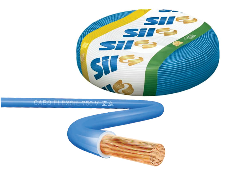 Encontraproduto.com.br - Cabo Flexível Sil 2,5mm com 50 Metros Azul