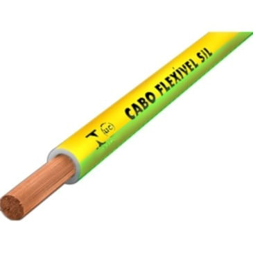 Cabo Elétrico 6mm Pc com 100mt 750V Brasileiri Sil