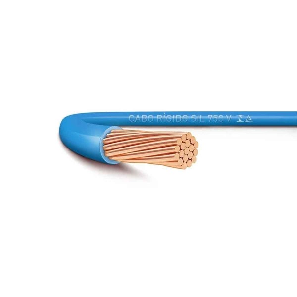 Encontraproduto.com.br - Fio Elétrico Rígido 0,6/1kV HEPR 90°C Sil Azul