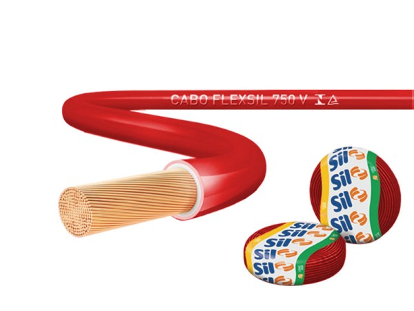 Cabo Pocket Pack Cabo Flexsil 6.0mm 750v 10m Vermelho Sil