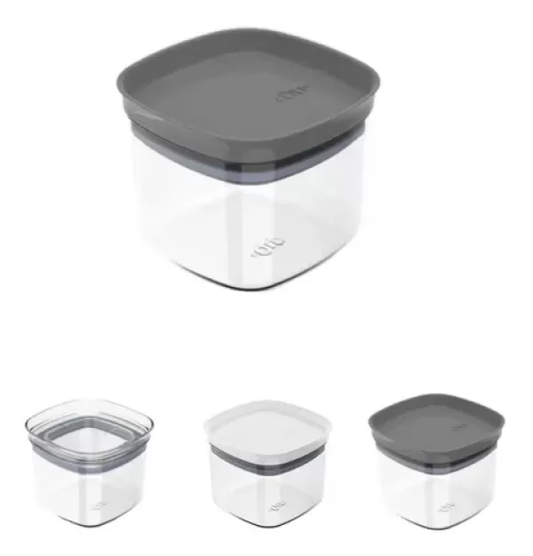 Pote Organizador Mantimento Hermetico Block Transp 450ml 