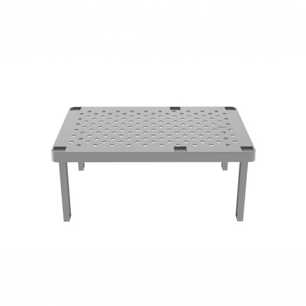 Encontraproduto.com.br - Prateleira Organizadora Retangular Level Chumbo - Ou