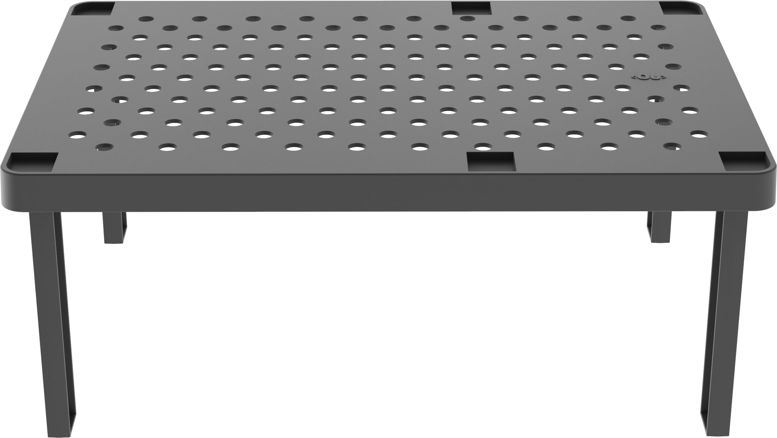 Encontraproduto.com.br - Prateleira Organizadora Retangular Level Chumbo - Ou