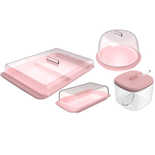 Encontraproduto.com.br - Conjunto Porta Frios Manteigueira Porta Queijo Minas E Açucareiro