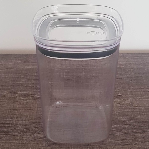Encontraproduto.com.br - Kit Potes Herméticos 0,45L 1L e 1,5L Com Tampa Para Alimentos
