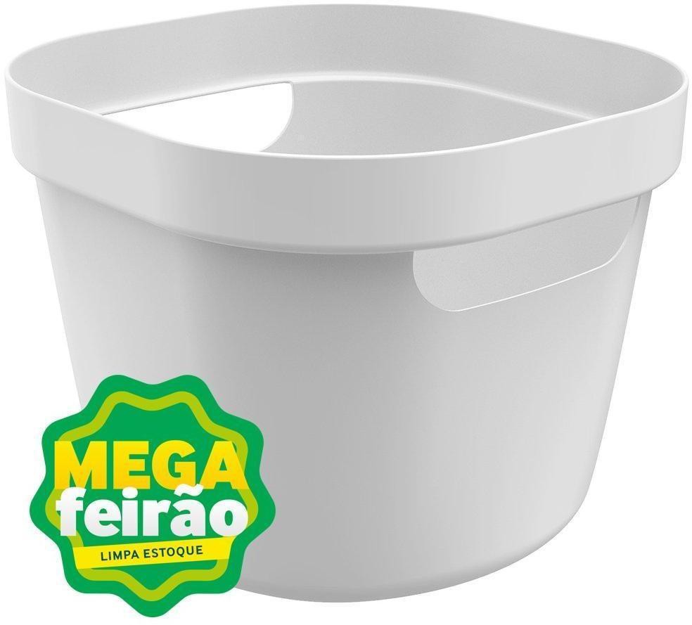Encontraproduto.com.br - Cesto Cube Flex 4 Litros Branco Fechado - OU