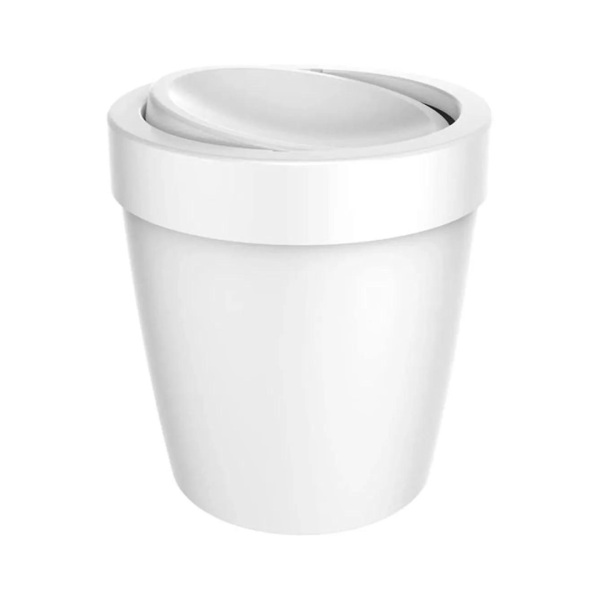 Lixeira Vitra Basculante Branco Fechado