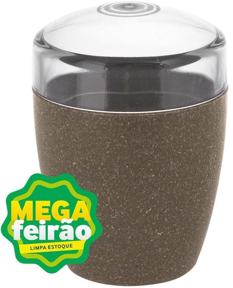 Porta Algodão OU Marrom em Plástico Eco Cana