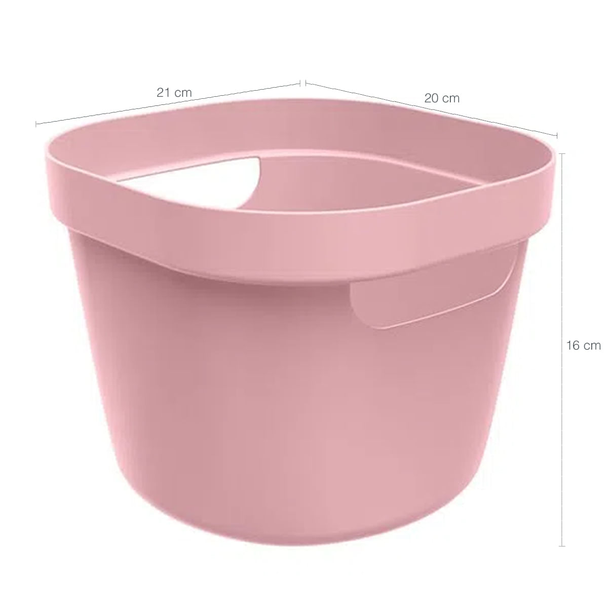 Encontraproduto.com.br - Kit 2 Cestos Organizadores Para Lavanderia 46L E 4L Cestos Multiusos Flexíveis Rosa OU
