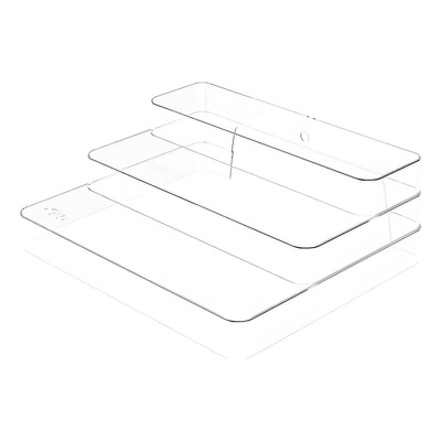 Organizador Multinivel Extensivel Clear Transparente 25cm x 29-54cm x 10,3cm