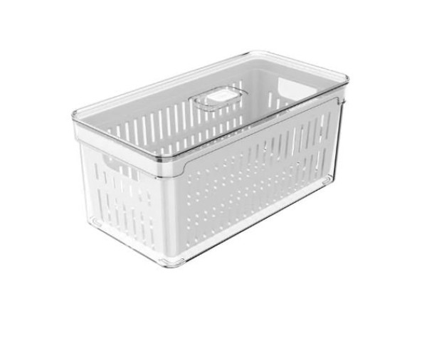 Organizador Clear Fresh Com Cesto 5L Natural - Ou - OF350NT