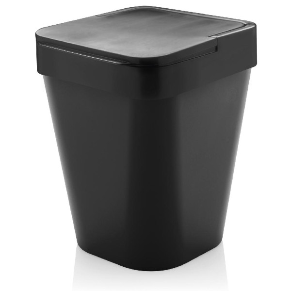Encontraproduto.com.br - Lixeira Izy 10L LX215 Preto Martiplast