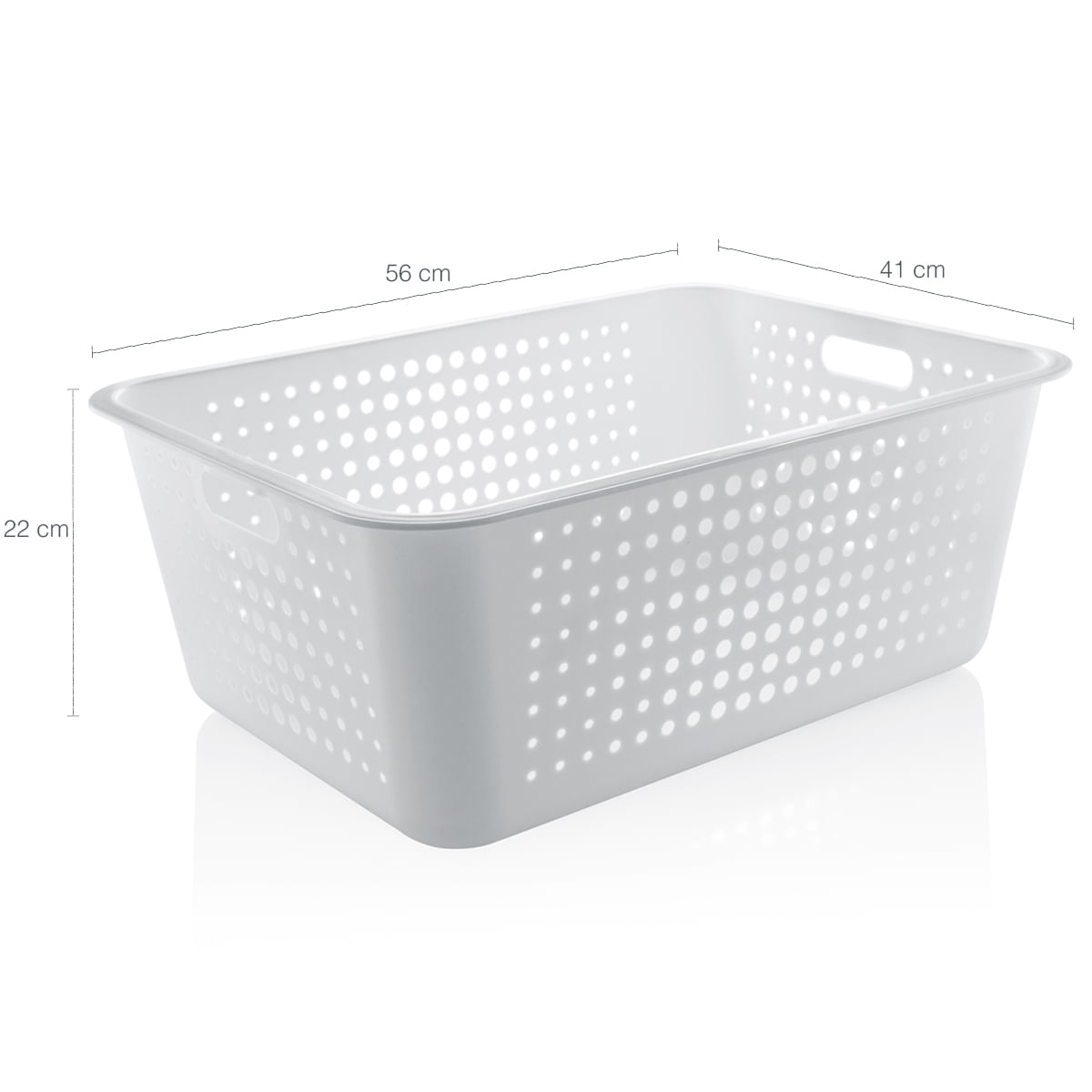 Encontraproduto.com.br - Caixa organizadora maxi, branco - Ou