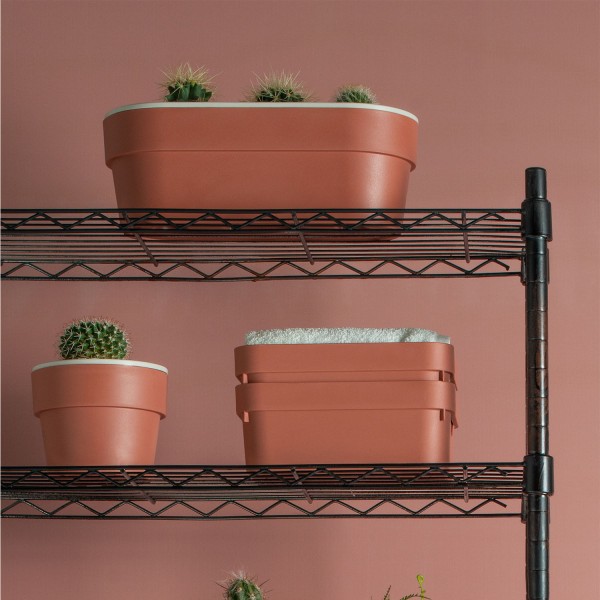 Encontraproduto.com.br - Vaso Duplo Ou Autoirrigavel Verde HT180