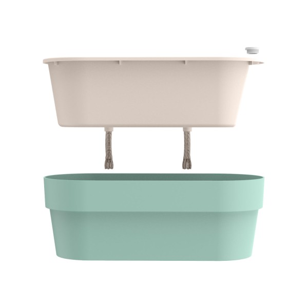 Encontraproduto.com.br - Vaso Duplo Ou Autoirrigavel Verde HT180