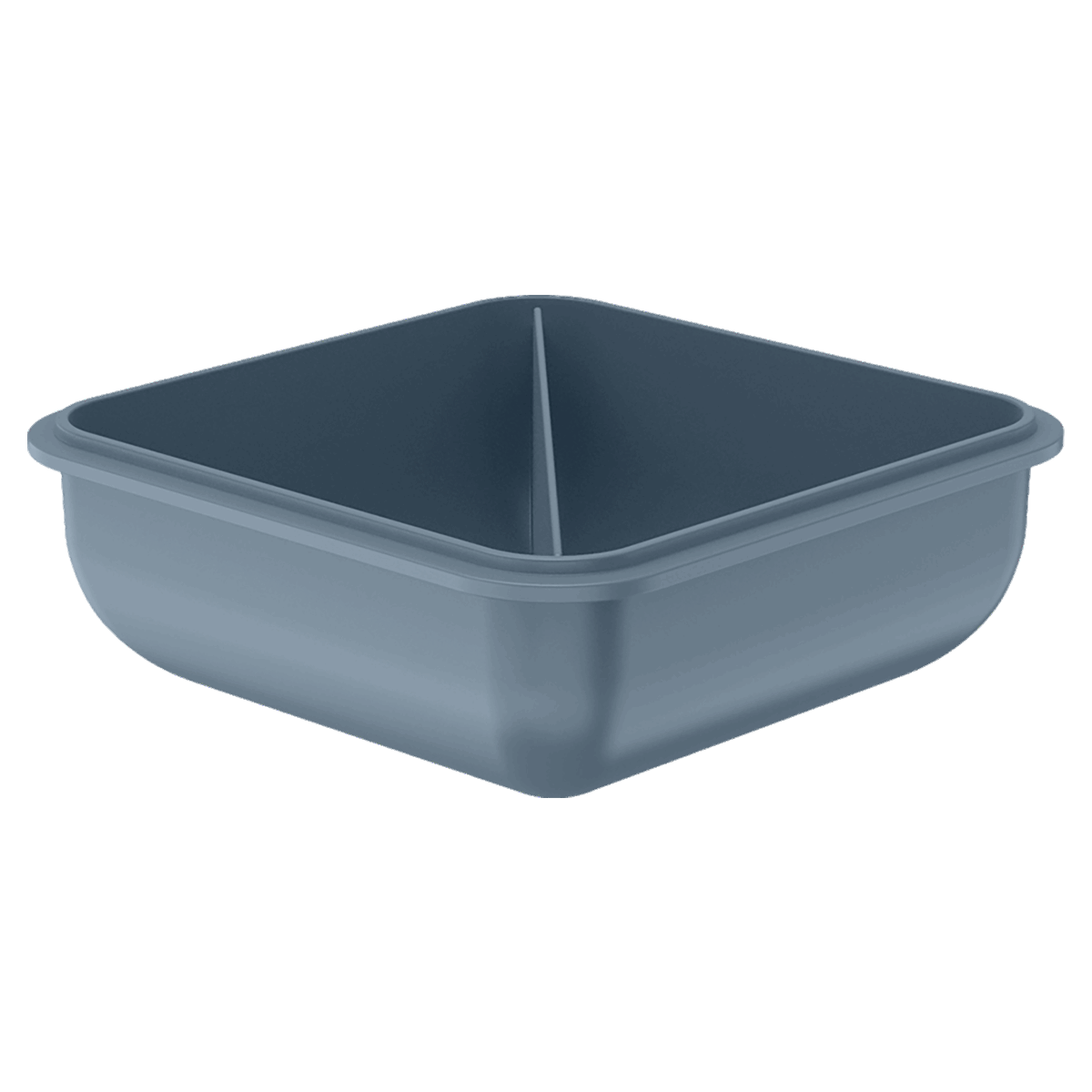 Encontraproduto.com.br - Pote Hermético Marmita com Tampa Azul Glacial Fechado Quadrado Martiplast