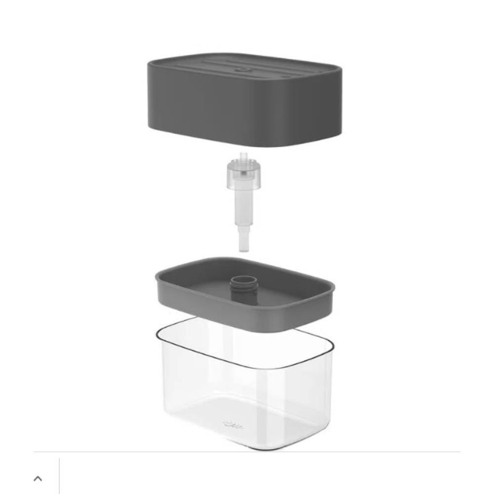 Encontraproduto.com.br - Dispenser Porta Detergente e Esponja Trium Chumbo 500ml
