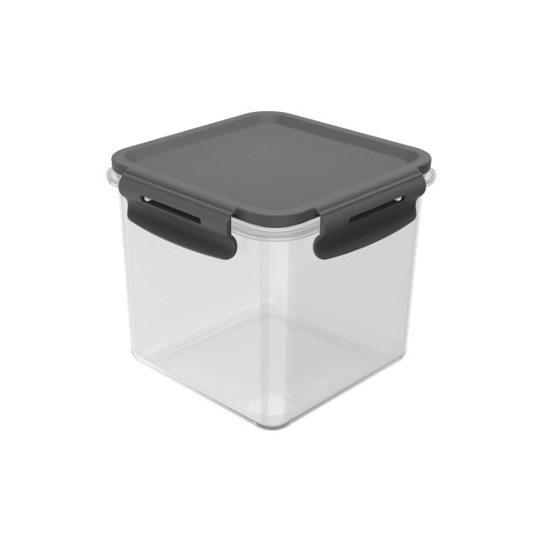 Encontraproduto.com.br - Pote Organizador De Geladeira Click Quadrado 1500 ml