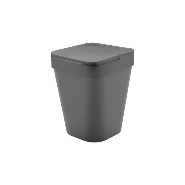 Encontraproduto.com.br - Lixeira Izzy 5 Litros Chumbo Martiplast