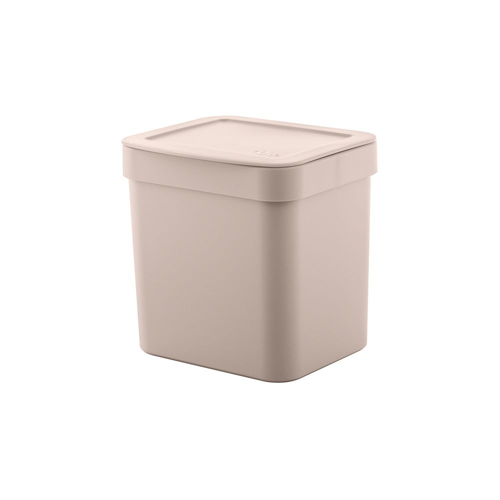 Lixeira Trium C/ Tampa 4,7 L Cozinha Ou Cesto De Lixo Cor Chumbo