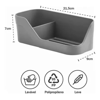 Organizador de Pia Trium Compacto OP500 Bege Martiplast