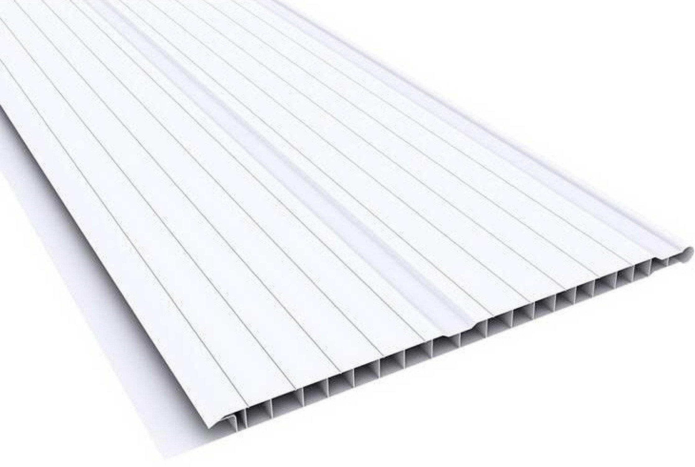 Encontraproduto.com.br - Forro PVC Semita Frisado Branco Gelo 8mm 20cm 4m