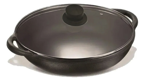 Panela Parmegiana De Ferro Fundido Com Tampa 22 Cm