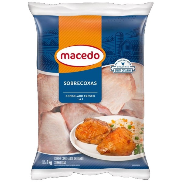 Sobrecoxa de Frango Congelada Macedo 1kg