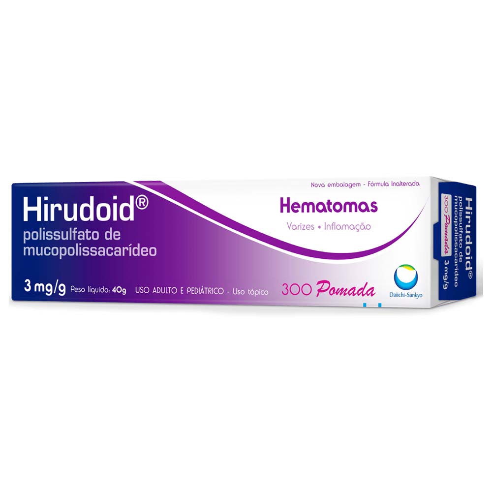 Encontraproduto.com.br - Hirudoid 3MG/G Pomada dermatológica - Bisnaga com 40 g