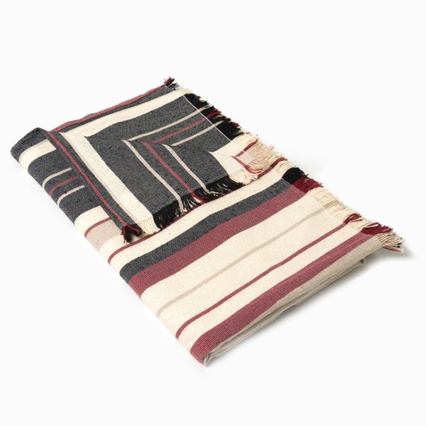 Encontraproduto.com.br - Manta Para Sofá Ouro Preto Artesanal Teares Bordo 140X140cm