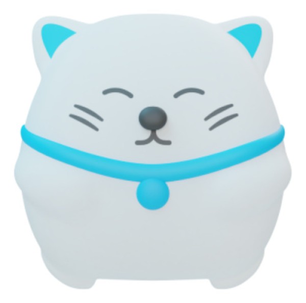 Led Noturno Gatinho Exatron Luminária Infantil Fotocélula