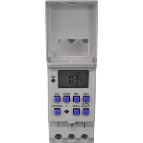 Encontraproduto.com.br - Temporizador Exatron Timer Digital Trilho Din Bivolt 40 Programações