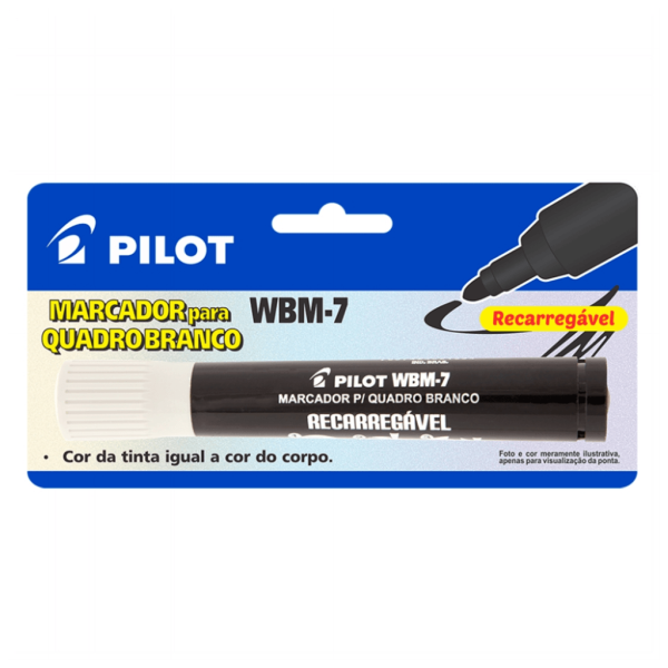 Marcador Para Quadro Branco Recarregável Wbm-7 Preto - Pilot