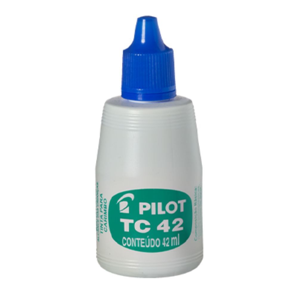 Encontraproduto.com.br - Tinta Tc42 Para Carimbo 42ml Pilot Azul